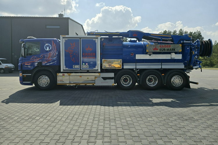 Scania EUR-MARK PL8 Ładowarka próżniowa ssąco-nadmuchowa KAISER koparka ssąca substancje sypkie odkurzacz WUKO Saugbagger zdjęcie 4