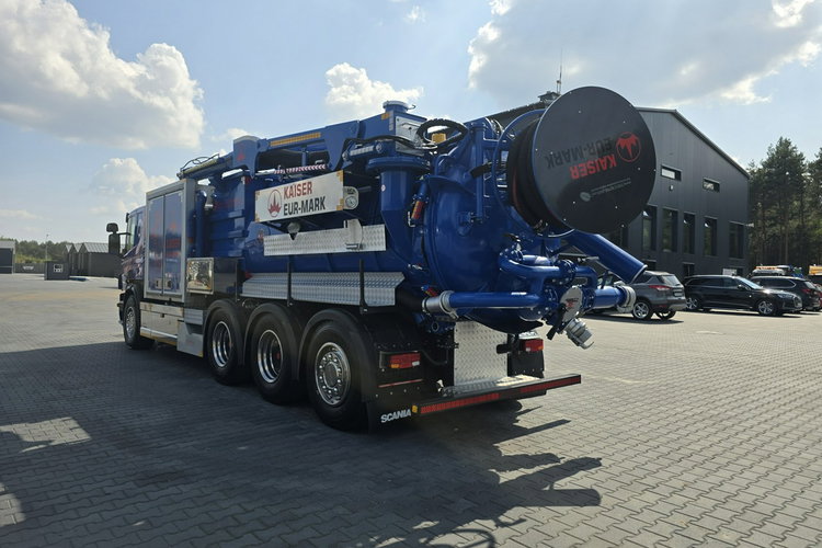 Scania EUR-MARK PL8 Ładowarka próżniowa ssąco-nadmuchowa KAISER koparka ssąca substancje sypkie odkurzacz WUKO Saugbagger zdjęcie 5