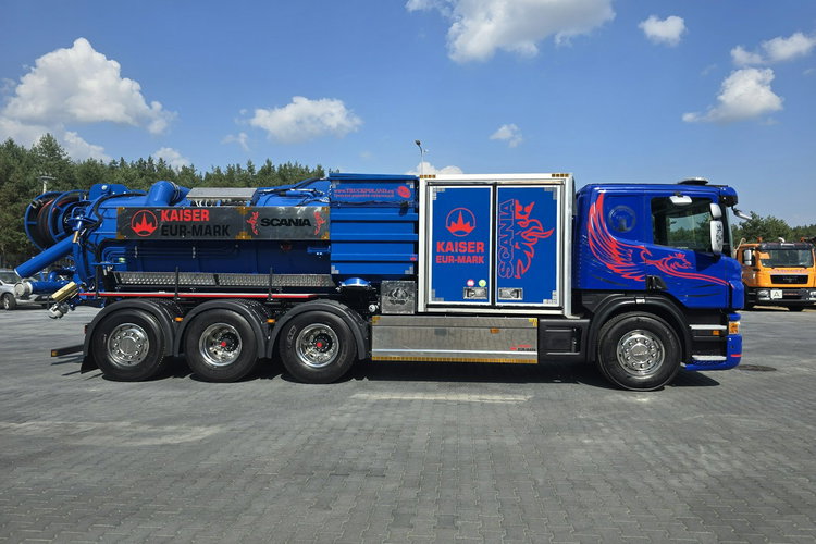 Scania EUR-MARK PL8 Ładowarka próżniowa ssąco-nadmuchowa KAISER koparka ssąca substancje sypkie odkurzacz WUKO Saugbagger zdjęcie 7