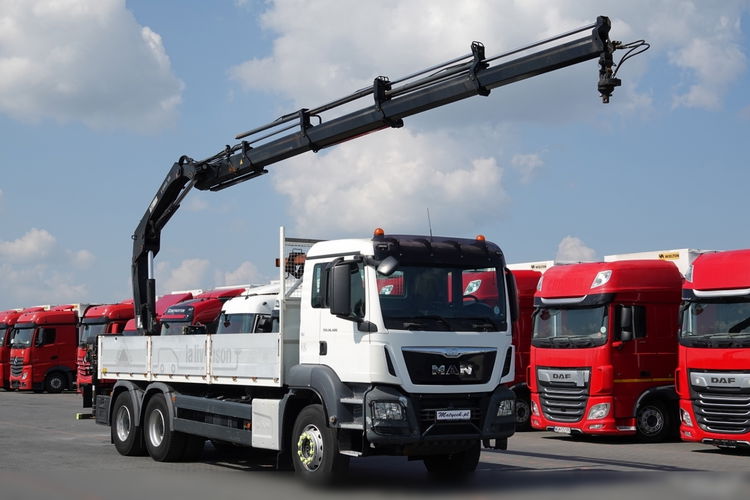 MAN TGS 26.400 / 6x4 / SKRZYNIOWY - 6, 5M / HDS HIAB 188 4xwysów 13 Metrów / EURO 6 / 2016 ROK /STEROWANIE RADIOWE / ROTATOR /  zdjęcie 7