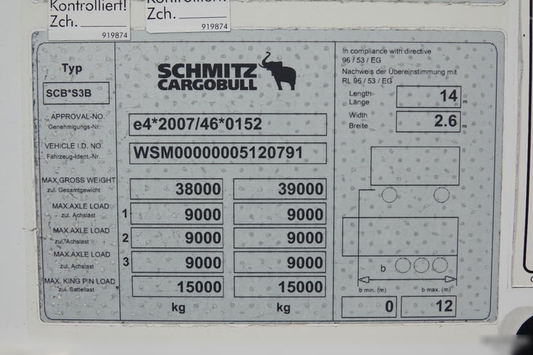 SCHMITZ CHŁODNIA / DOPPELSTOCK / CARRIER MAXIMA 1300 / KOSZ NA PALETY / 2013 ROK zdjęcie 24