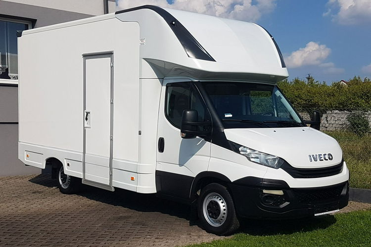 Iveco Daily KONTENER NISKOPODŁOGOWY 4.31x2.24x2.42 SKLEP KAMPER KLIMA FOODTRUCK zdjęcie 1