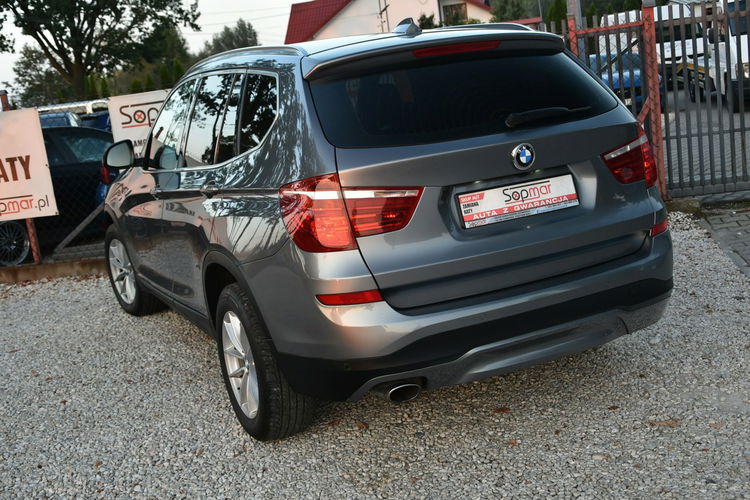 BMW X3 2.0d Automat 2015r. HeadUp el. klapa Keyless Kamera HKaudio rolety HAK zdjęcie 21