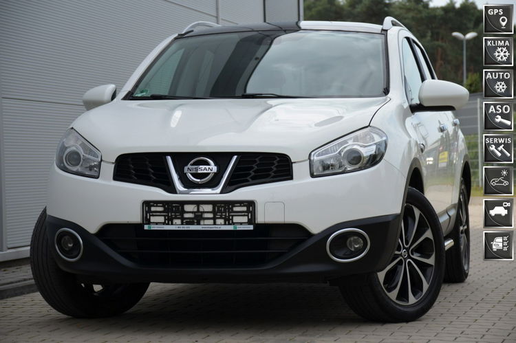 Nissan Qashqai Biały Zarejestrowany 1.6i 16V Lift Panorama Navi Skóra DVD Kamera zdjęcie 1