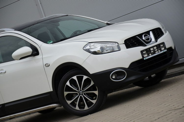 Nissan Qashqai Biały Zarejestrowany 1.6i 16V Lift Panorama Navi Skóra DVD Kamera zdjęcie 18