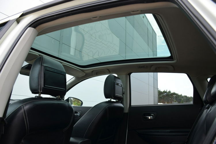 Nissan Qashqai Biały Zarejestrowany 1.6i 16V Lift Panorama Navi Skóra DVD Kamera zdjęcie 26