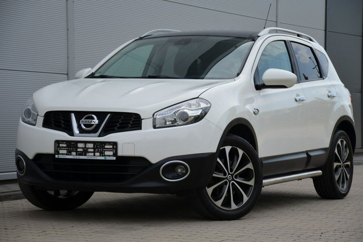Nissan Qashqai Biały Zarejestrowany 1.6i 16V Lift Panorama Navi Skóra DVD Kamera zdjęcie 8