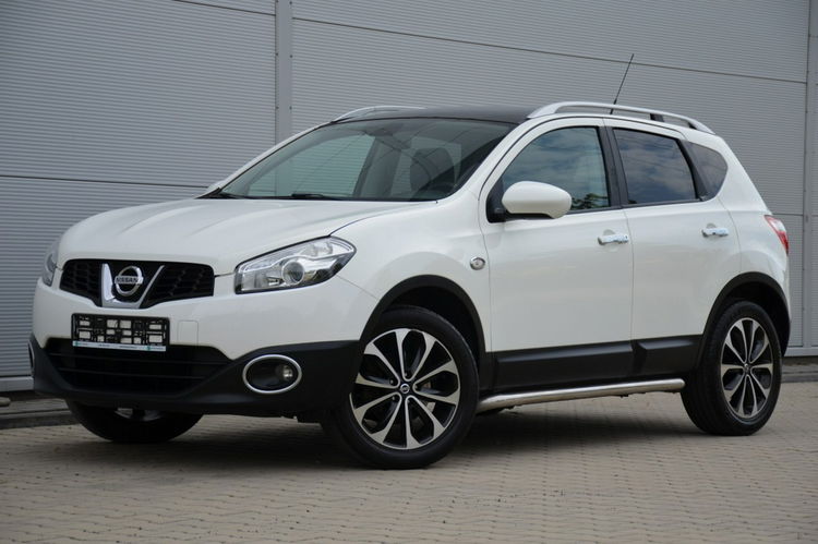 Nissan Qashqai Biały Zarejestrowany 1.6i 16V Lift Panorama Navi Skóra DVD Kamera zdjęcie 9