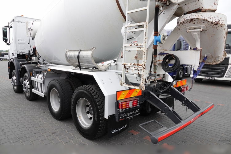 Mercedes AROCS / 8x4 / GRUSZKA 9m3 / BETONOMIESZARKA LIEBHERR / EURO 6 / ŁADOWNOŚĆ: 21 100 KG / zdjęcie 13