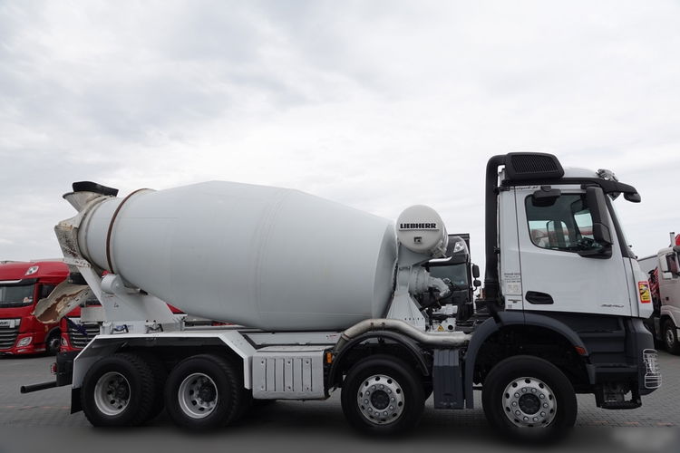 Mercedes AROCS / 8x4 / GRUSZKA 9m3 / BETONOMIESZARKA LIEBHERR / EURO 6 / ŁADOWNOŚĆ: 21 100 KG / zdjęcie 16