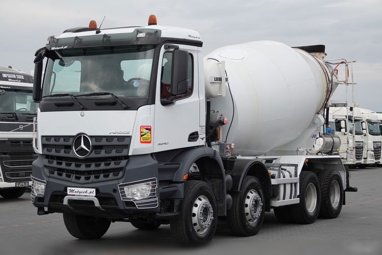 Mercedes AROCS / 8x4 / GRUSZKA 9m3 / BETONOMIESZARKA LIEBHERR / EURO 6 / ŁADOWNOŚĆ: 21 100 KG / zdjęcie 1