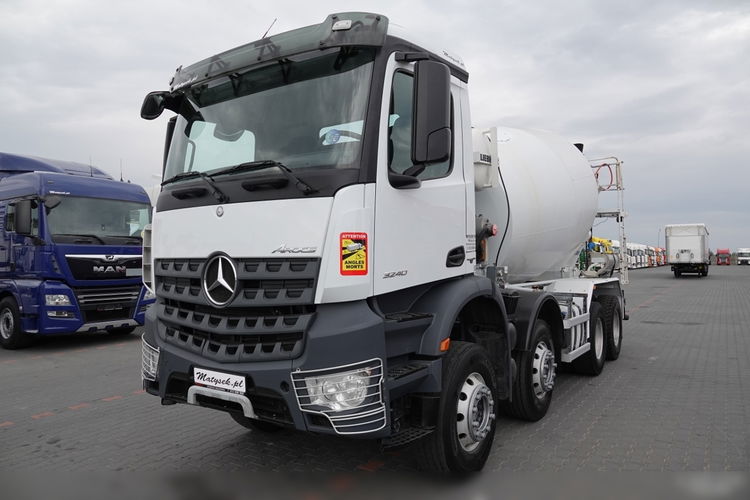 Mercedes AROCS / 8x4 / GRUSZKA 9m3 / BETONOMIESZARKA LIEBHERR / EURO 6 / ŁADOWNOŚĆ: 21 100 KG / zdjęcie 2