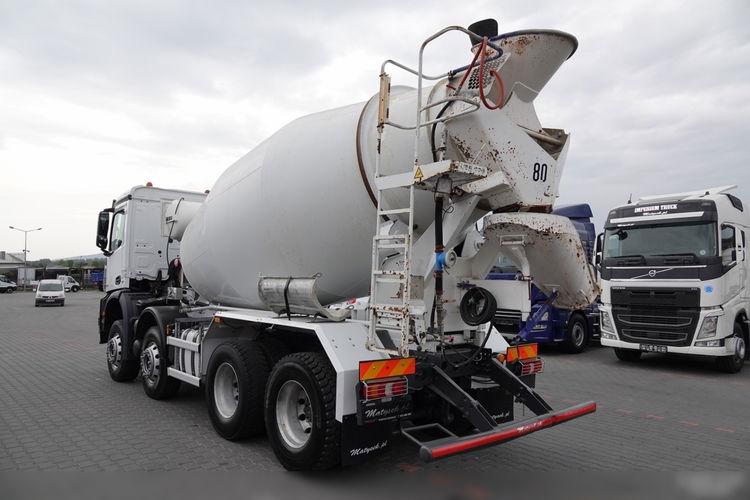 Mercedes AROCS / 8x4 / GRUSZKA 9m3 / BETONOMIESZARKA LIEBHERR / EURO 6 / ŁADOWNOŚĆ: 21 100 KG / zdjęcie 3