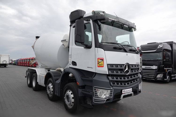 Mercedes AROCS / 8x4 / GRUSZKA 9m3 / BETONOMIESZARKA LIEBHERR / EURO 6 / ŁADOWNOŚĆ: 21 100 KG / zdjęcie 7