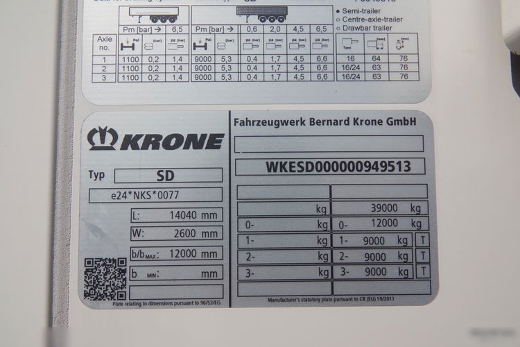 Krone CHŁODNIA / 2021 ROK / DOPPELSTOCK / PODWÓJNA PODŁOGA / ŚCIANA GRODZIOWA / VECTOR 1550 / 1300 MTH zdjęcie 20