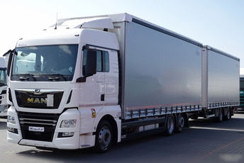 MAN TGX 26.470 / ZESTAW TANDEM 120 M3 / PRZEJAZDOWY / PO ZŁOTYM KONTRAKCIE SERWISOWYM / 2021 / 