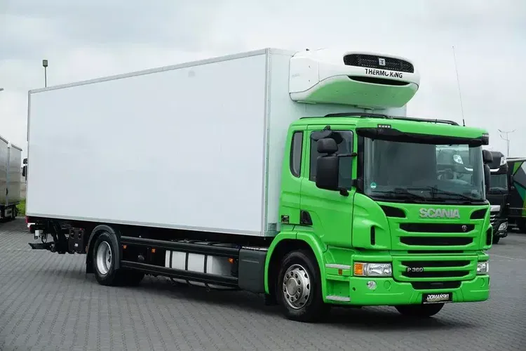 Scania / P 360 EURO 6 / CHŁODNIA + WINDA / 21 PALET / RETARDER zdjęcie 2