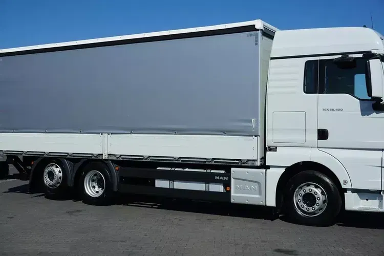 MAN TGX / 26.420 / ACC / E 6 / BURTO FIRANKA + WINDA / ŁAD. 14 750 KG / 17 PALET zdjęcie 15