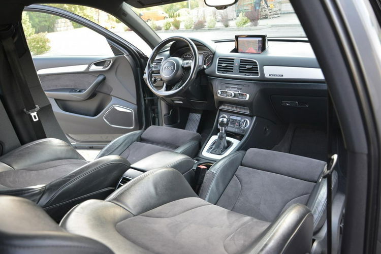 Audi Q3 Quattro bi-xenon Led Skóry Navi Czarny Sufit Park Assit Bose 2XParkt zdjęcie 19
