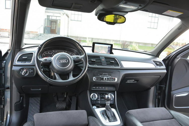 Audi Q3 Quattro bi-xenon Led Skóry Navi Czarny Sufit Park Assit Bose 2XParkt zdjęcie 26