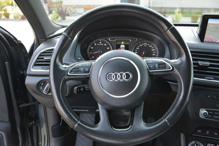 Audi Q3 Quattro bi-xenon Led Skóry Navi Czarny Sufit Park Assit Bose 2XParkt zdjęcie 27