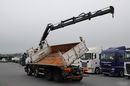 Scania P 380 / 8x4 / WYWROTKA 3 STRONNA + HDS HIAB 175-3x wysów 10m / 2x HYDROBURTA / 2x BORDMATIC / SPROWADZONA  zdjęcie 13