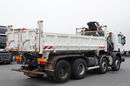 Scania P 380 / 8x4 / WYWROTKA 3 STRONNA + HDS HIAB 175-3x wysów 10m / 2x HYDROBURTA / 2x BORDMATIC / SPROWADZONA  zdjęcie 24