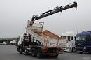 Scania P 380 / 8x4 / WYWROTKA 3 STRONNA + HDS HIAB 175-3x wysów 10m / 2x HYDROBURTA / 2x BORDMATIC / SPROWADZONA  zdjęcie 2