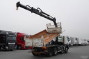 Scania P 380 / 8x4 / WYWROTKA 3 STRONNA + HDS HIAB 175-3x wysów 10m / 2x HYDROBURTA / 2x BORDMATIC / SPROWADZONA  zdjęcie 5