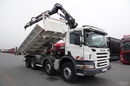 Scania P 380 / 8x4 / WYWROTKA 3 STRONNA + HDS HIAB 175-3x wysów 10m / 2x HYDROBURTA / 2x BORDMATIC / SPROWADZONA  zdjęcie 6