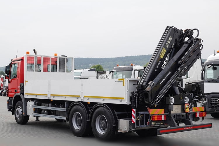 Mercedes   ACTROS 2636 / 6x4 / SKRZYNIOWY 6, 5 M + HDS HIAB 166 / STEROWANIE RADIOWE / ROTATOR / EURO 5 zdjęcie 10