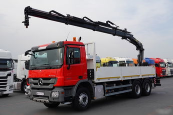 Mercedes   ACTROS 2636 / 6x4 / SKRZYNIOWY 6, 5 M + HDS HIAB 166 / STEROWANIE RADIOWE / ROTATOR / EURO 5