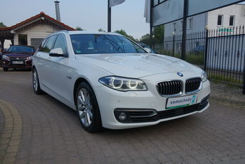 BMW 535 BMW F11 535d 313km 2016 bezwypadkowy dobrze wyposażony Luxury