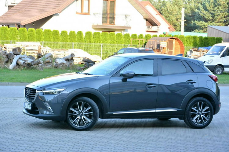 Mazda CX-3 104tys.km Skóry Exlusive Navi Kamera Radar ACC Xenon Ledy Bose zdjęcie 3