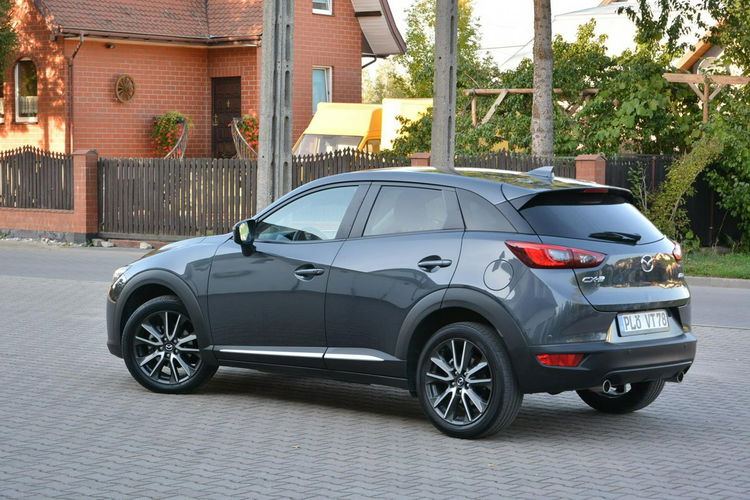 Mazda CX-3 104tys.km Skóry Exlusive Navi Kamera Radar ACC Xenon Ledy Bose zdjęcie 7