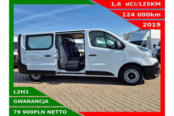 Renault Trafic Long 79900zł NETTO Brygadówka 6 osób 1.6 dCi/125KM