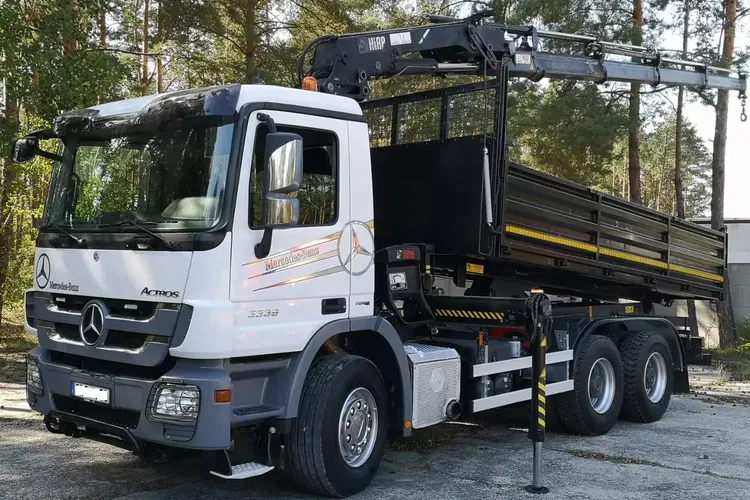 Mercedes ACTROS MP3 3336 6x4 / WYWROTKA + HDS HIAB 166 -4 DUO / zdjęcie 1