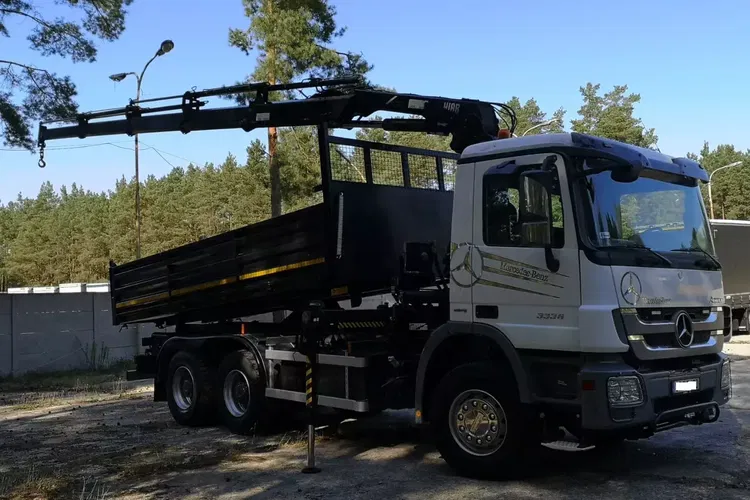 Mercedes ACTROS MP3 3336 6x4 / WYWROTKA + HDS HIAB 166 -4 DUO / zdjęcie 2