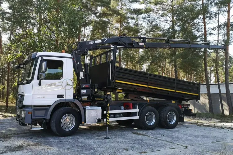 Mercedes ACTROS MP3 3336 6x4 / WYWROTKA + HDS HIAB 166 -4 DUO / zdjęcie 3