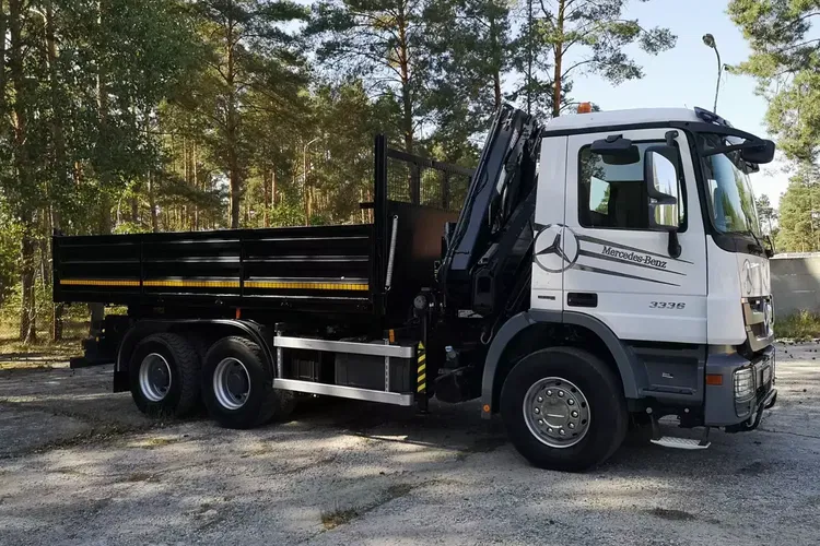 Mercedes ACTROS MP3 3336 6x4 / WYWROTKA + HDS HIAB 166 -4 DUO / zdjęcie 9