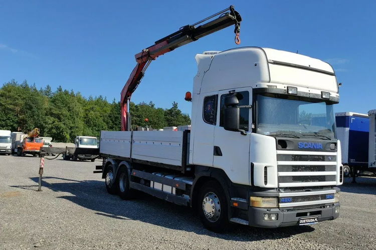 Scania 124L 420 6x2 Retarder HDS FASSI F170 Budowlanka zdjęcie 3