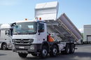 Mercedes ACTROS 3236 / 8x4 / WYWROTKA + HYDROBURTA / MANUAL / BORDMATIC / 96 tys.km / EURO 5 EEV /  zdjęcie 2