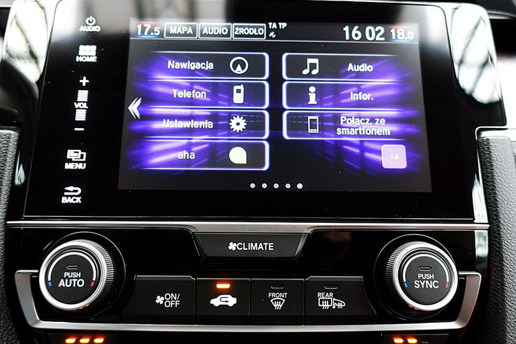Honda Civic TYLKO 49tyś KM Tempomat AKTYWNY 182KM 3Lata GWAR I-wł Kraj Bezwypad 4x2 zdjęcie 24