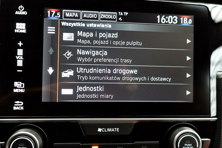 Honda Civic TYLKO 49tyś KM Tempomat AKTYWNY 182KM 3Lata GWAR I-wł Kraj Bezwypad 4x2 zdjęcie 36