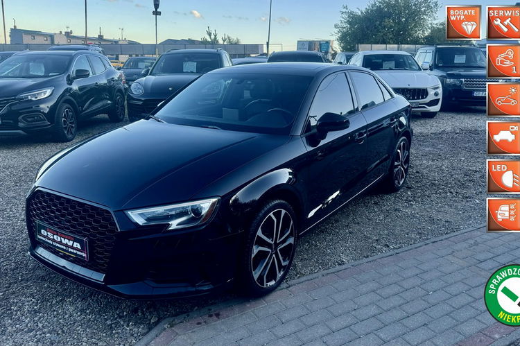 Audi A3 2.0tfsi 190KM automat ledy skóry kamera radar bezwypadkowy zamiana gwa zdjęcie 1