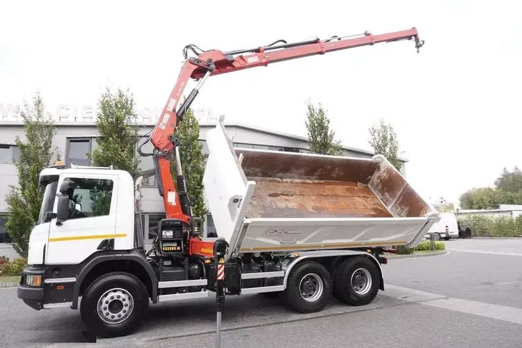 Scania P400 6X4 wywrotka / HDS HIAB 166 ES-3 HIDUO / Bortmatic zdjęcie 3