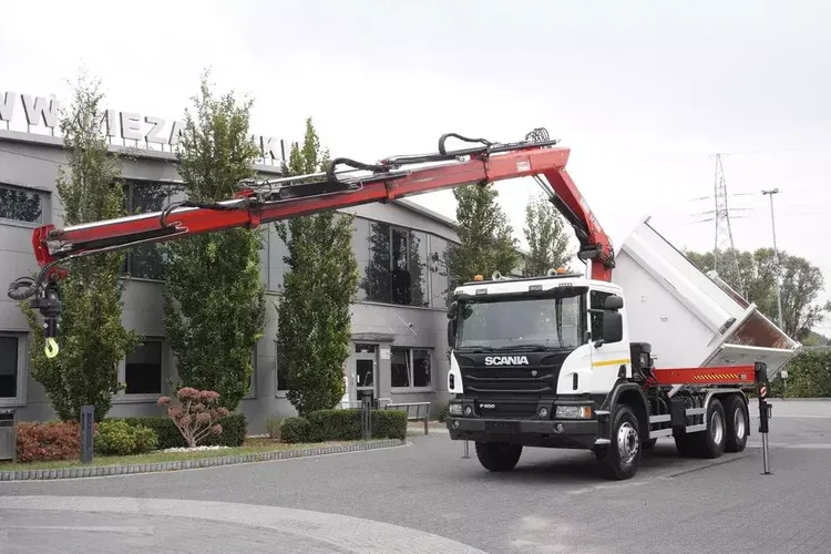 Scania P400 6X4 wywrotka / HDS HIAB 166 ES-3 HIDUO / Bortmatic zdjęcie 5
