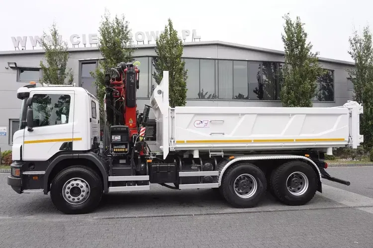 Scania P400 6X4 wywrotka / HDS HIAB 166 ES-3 HIDUO / Bortmatic zdjęcie 9