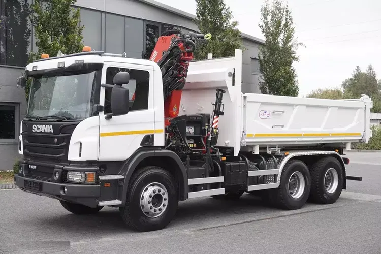 Scania P400 6X4 wywrotka / HDS HIAB 166 ES-3 HIDUO / Bortmatic zdjęcie 11