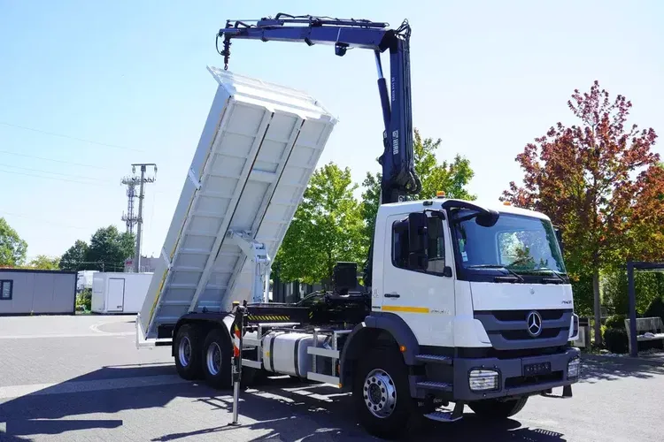 Mercedes Axor 26336×4 / HDS HIAB XS 144 / Wywrotka 15 palet zdjęcie 3